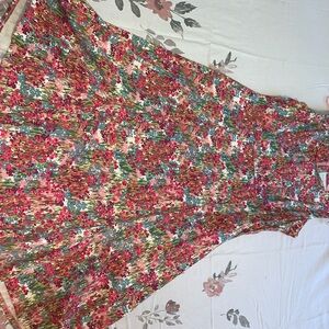 Floral Midi Sleeveless Dress